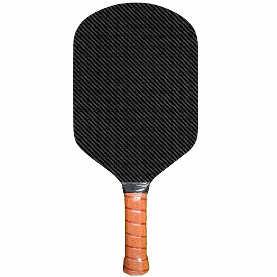 Woven carbon fiber pickleball paddle by ApexonSport with high-tech aesthetic
