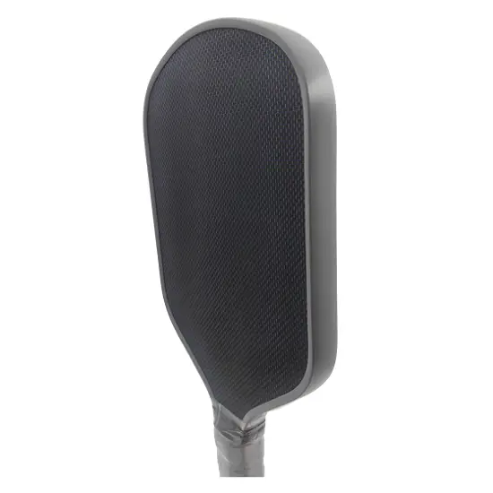 Side profile view of a Titanium Pickleball Paddle, highlighting the aerodynamic Metal shield pickleball paddle design and core thickness.