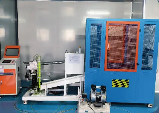 ApexonSport pickleball paddle durability testing machine for repeated impact testing and ball speed measurement